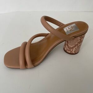 DV by Dolce Vita Strappy Block Heel Sandal that features Snake Embossed Details